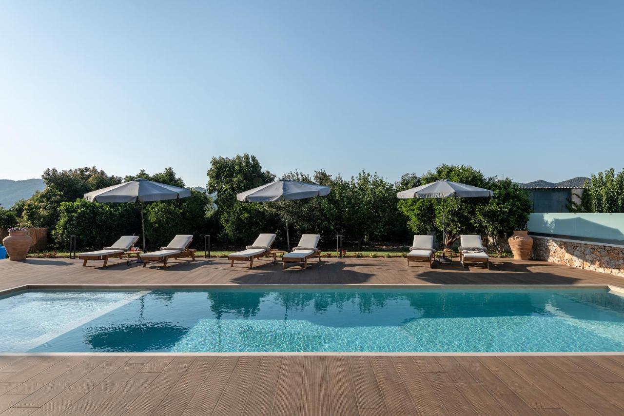 Villa Enny, 3 Bd With Private Heated Pool Agia  外观 照片