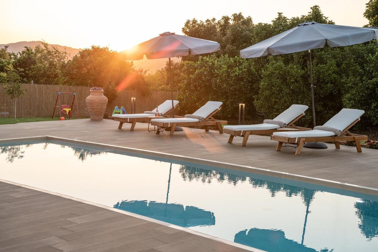 Villa Enny, 3 Bd With Private Heated Pool Agia  外观 照片