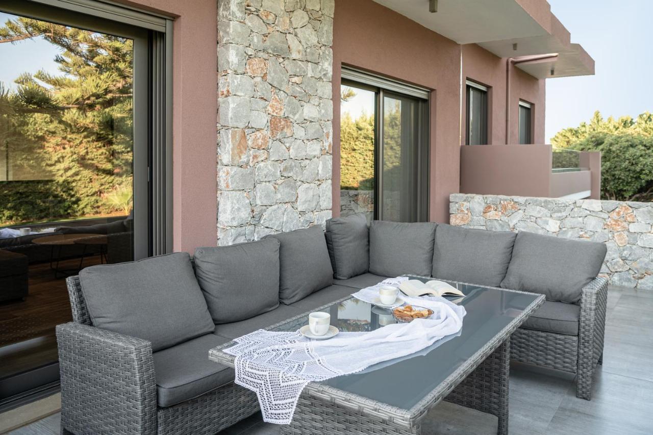 Villa Enny, 3 Bd With Private Heated Pool Agia  外观 照片